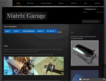 Tablet Screenshot of matrixgarage.com